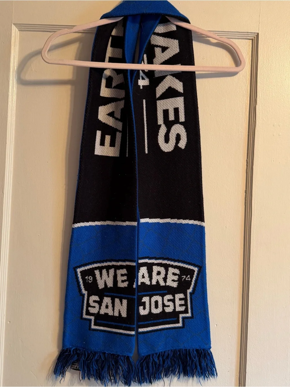 San Jose Earthquakes We Are San Jose Blue & Black Scarf